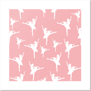 Ballerina Pink Pattern Posters and Art